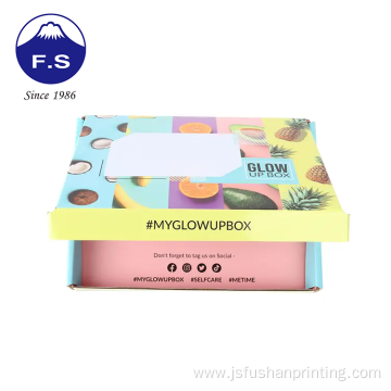 Colorful design printed corrugated shipping boxes